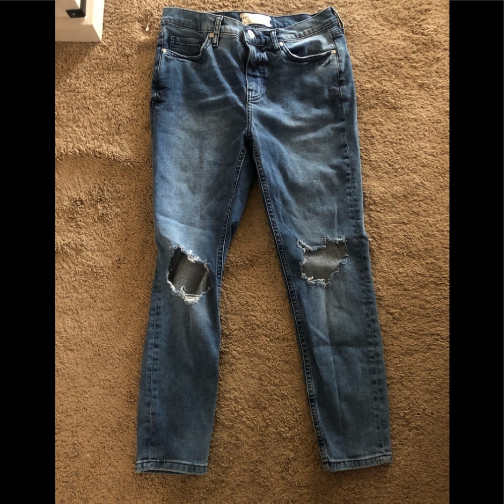 Free people busted knee